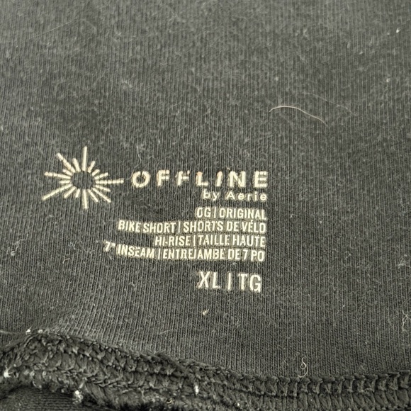 Aerie Women's Black Bike Shorts - Picture 2 of 2